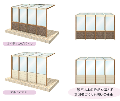 腰壁パネルスタイル