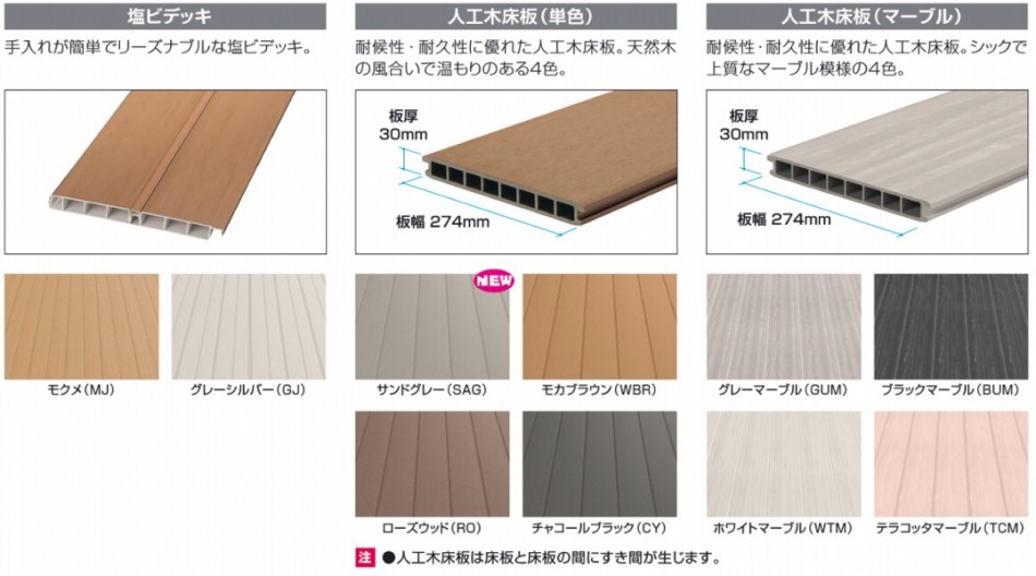 床材バリエーション
