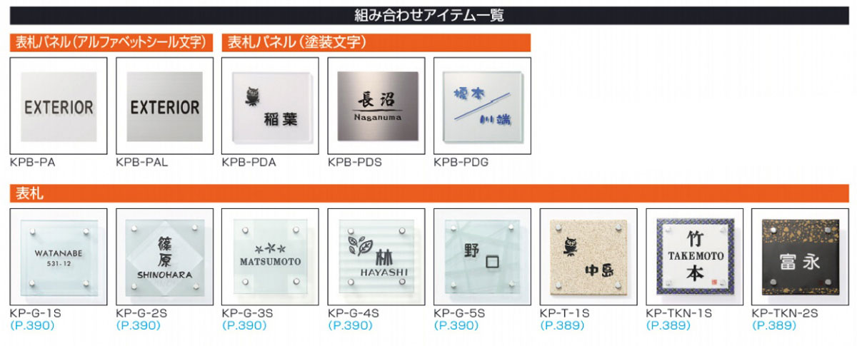 組み合わせアイテム